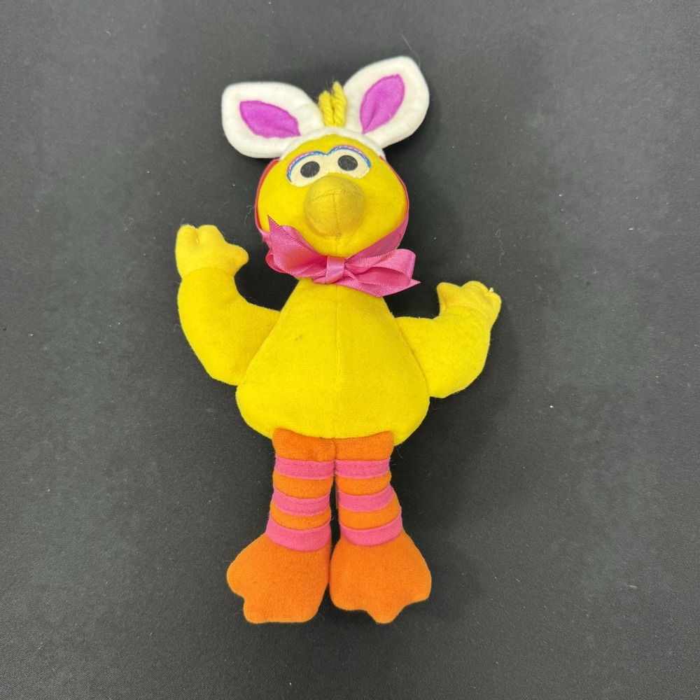 Vintage Fisher Price Sesame Street Bunny Big Bird Plush‎ Stuffed Animal 2000